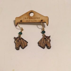 🌟3 for $15🌟 New wooden horse earrings